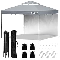 Amazon | CYFIE タープテント 3mx3m サイドシート1枚付