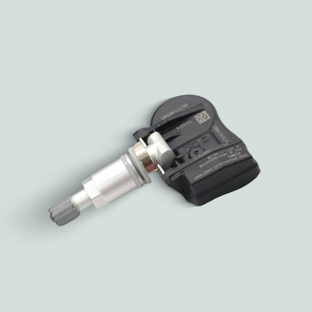 Riloer Moniteur de pression des pneus, outil de réapprentissage de la pression des pneus, capteur de pression des pneus 4 pièces TPMS capteur de pression compatible avec Citroën C4 C5 C6 C8 compatible