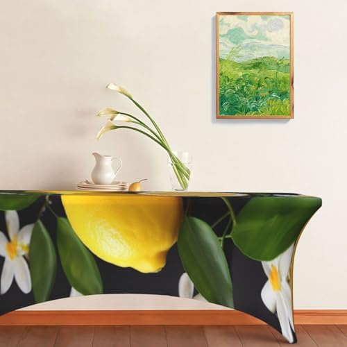 Nappe élasthanne lavable et infroissable nappe de table rectangulaire - 8