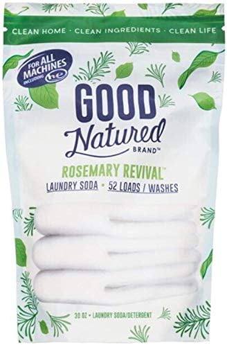 Good Natured Brand Laundry Soda, Rosemary Revival - 30oz (52 Loads) - High Efficiency Laundry Detergent Powder Made With Simple Ingredients