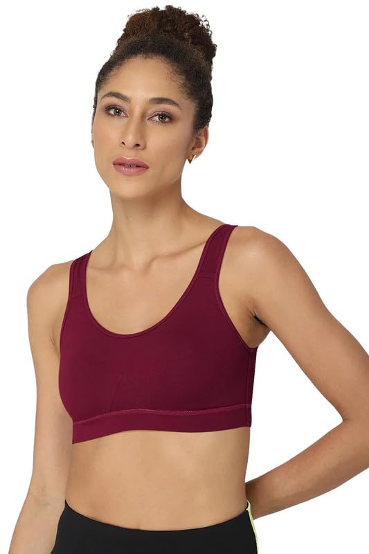 Image of Intimacy Active Sports Bra for Women Medium Coverage, Non-Wired, Non-Padded, Seamless, Stretchable Comfortable Support Activewear for Women