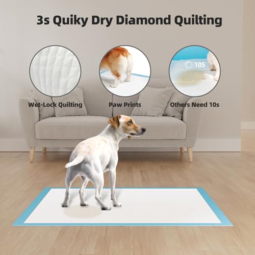 Puppy Pee Pads for Dogs Extra Large 32"x40" 100 Count, Super Absorbent & Quick-Dry, Thicken Disposable Potty Training Pads for Doggie Cats Rabbits, Leakproof Pet Piddle Pad - Image 7
