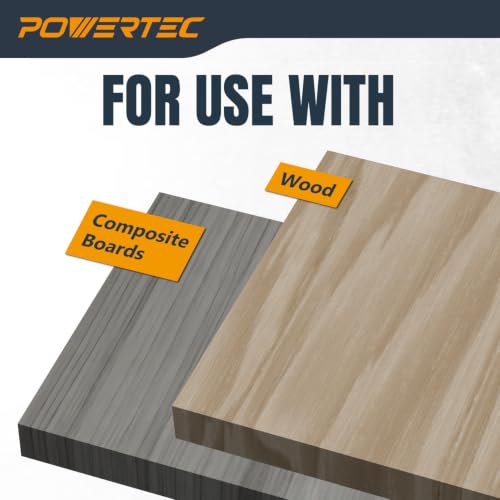 Image of POWERTEC Edge Deck Screw Jig Kit with T15 Torx Bit & 3 Board Spacing Options (1 /8 inch, 3 /16 inch, 7 /32 inch) - Hidden Fastener Tool for 3.5 inch to 6 inch Wood & Composite Decking, Fits #10 Screws (72184)