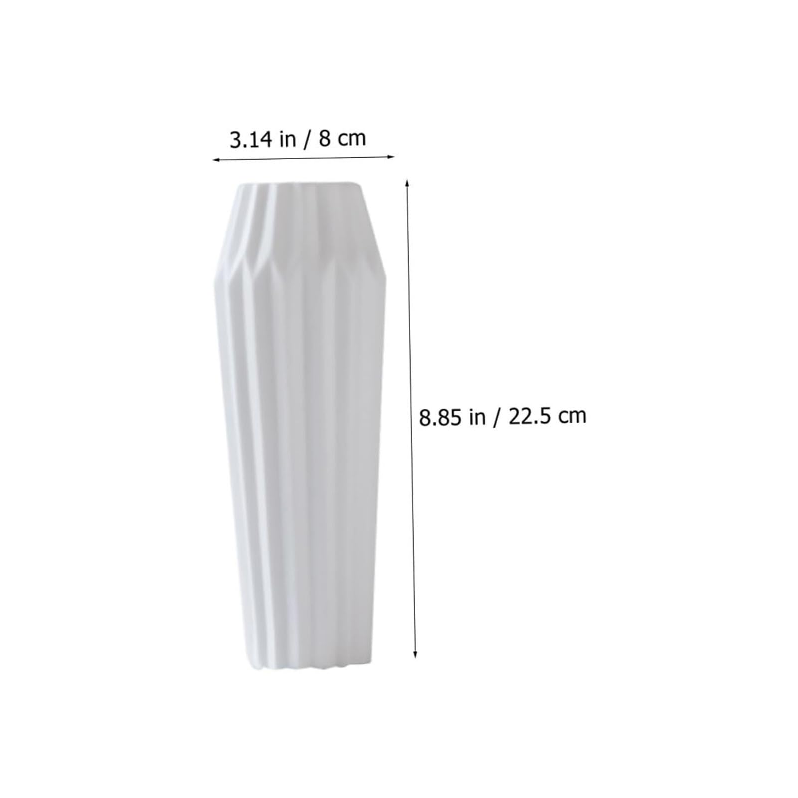 Blumenvase Weißes Keramik-Vasen-Set mit breiter Öffnung for die Inneneinrichtung, Desktop-Blumenbehälter Zimmerdekoration