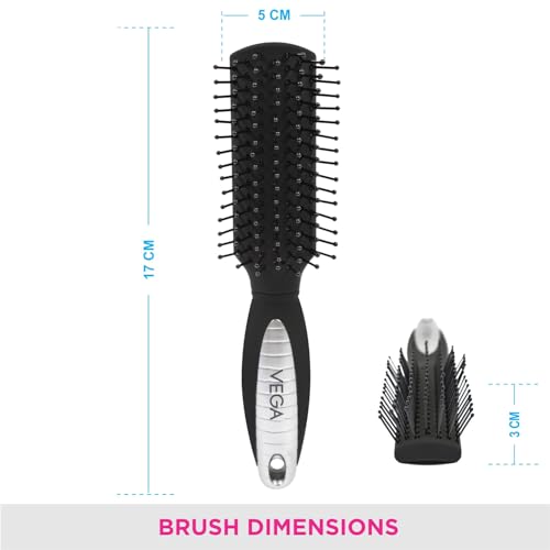 Image of Vega Mini Flat Hair Brush (India's No. 1* Hair Brush Brand) For Men & Women(R7-FB)