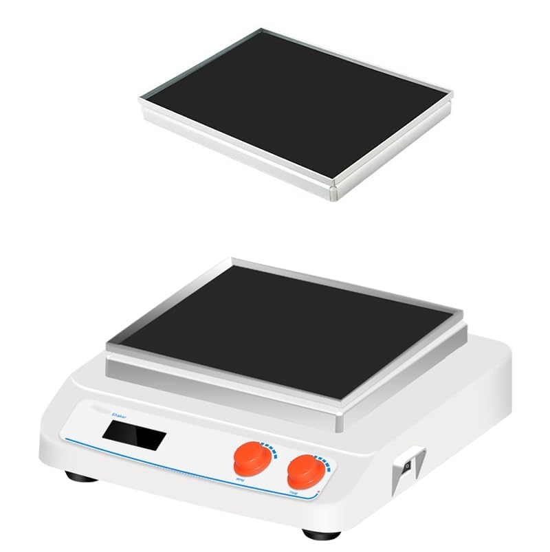 Lab Orbital Shaker Linear Vibration Device Orbital Rocking Instrument with Universal Tray Shaking Mode Orbital Speed Range 50 to 250rpm Amplitude 20mm