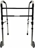Andador Adulto Pop A400 FX Plus com Rodas e 2 Barras Indaiá