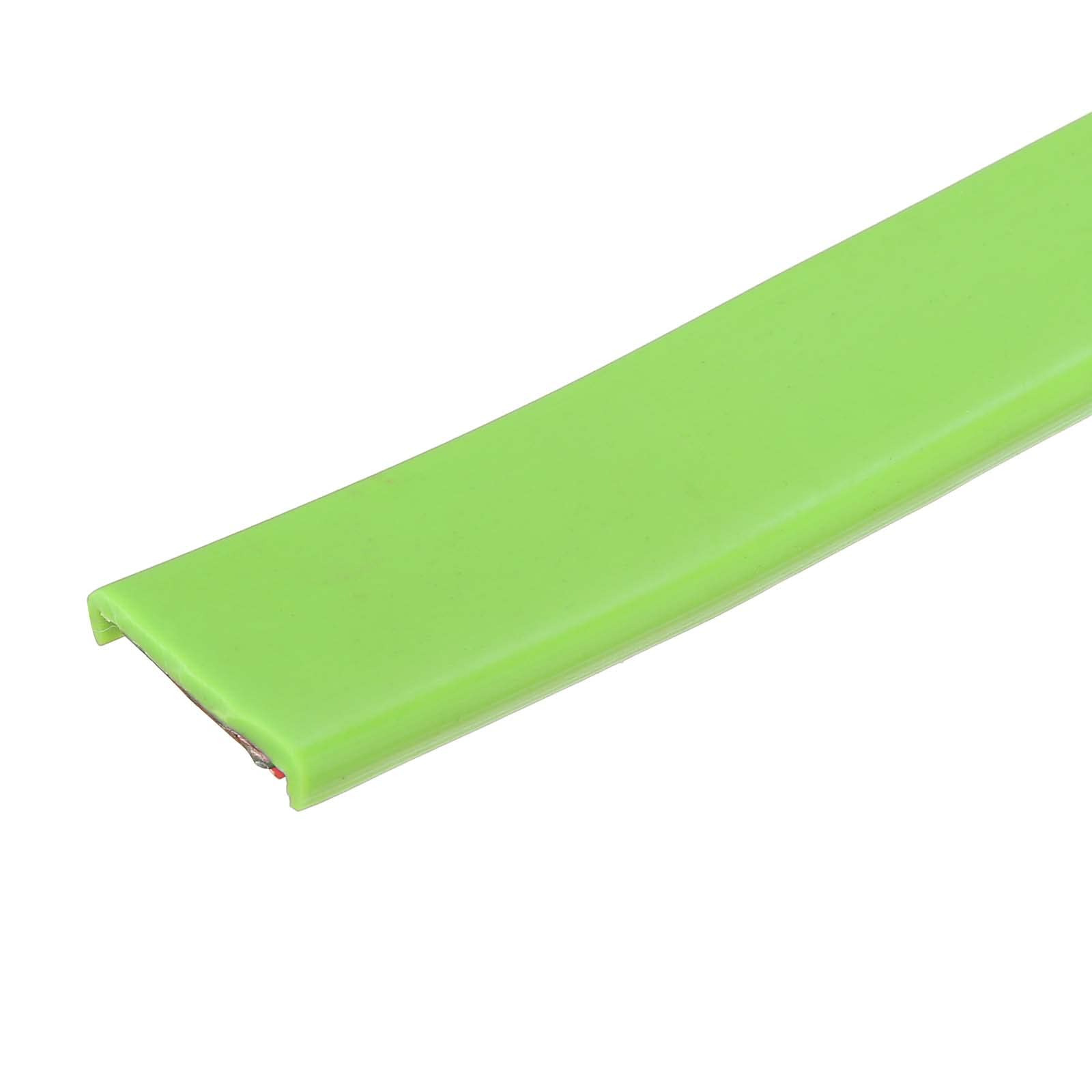 uxcell U Shape Furniture Edge Banding, 2M Self Adhesive Flexible Edging Trim, 5x18mm TPE Edge Guards for Cabinets Furniture Repair Restoration, Green