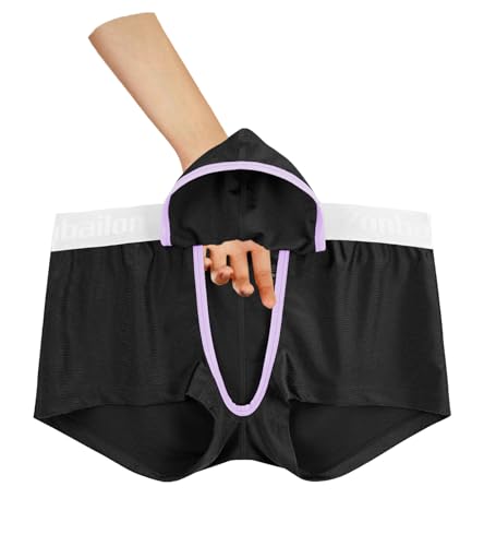 JINSHI Men’s Sexy Open Front Boxer Briefs Glossy Silk Boxers Shorts Soft Breathable Comfortable Underwear Multipack3