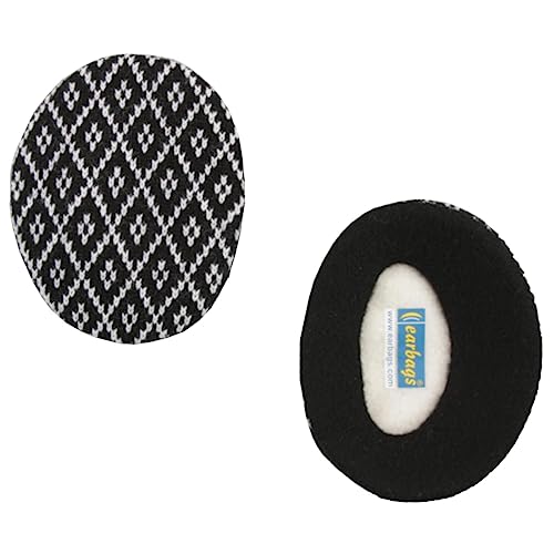 Earbags Ohrenwärmer Fashion, Jacquard schwarz, M