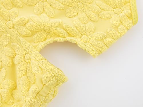 LIZENS Girls One Piece Swimwear Cut Out Floral Print 2-12Years Bow Beach Bathing Swimsuit4