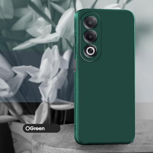 Image of Back Cover for Oppo A3 Pro 5G / K12x 5G | Full Camera Protection | Premium Liquid Silicon Case | Flexible Bumper Case for Oppo A3 Pro 5G / K12x 5G (Green)