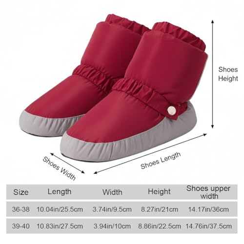 Chaussures de danse en coton chaudes pour vos studios en hiver