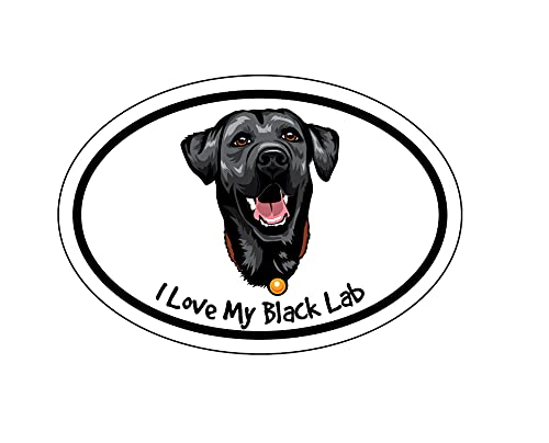 Calcomanía de vinilo de perro Black Lab pegatina para coche camión y ordenador Windows 2