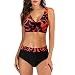 Bikini Super Bikinis Copa E Retro Tow Halter Front Swimsuit Piece Mujer Wrap Bikini Vintage Two Print Set Ruched High Waist Piece Trajes de baño Tankinis Set Broche Bikini Bikini Copa Completa