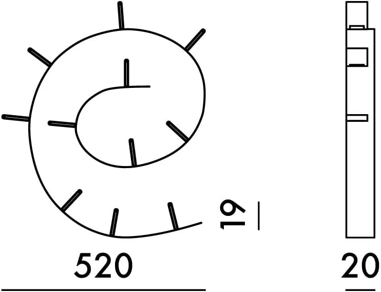 Kartell 8005/03 Bookworm Bookshelf by Ron Arad, Pack of 1, Matte White