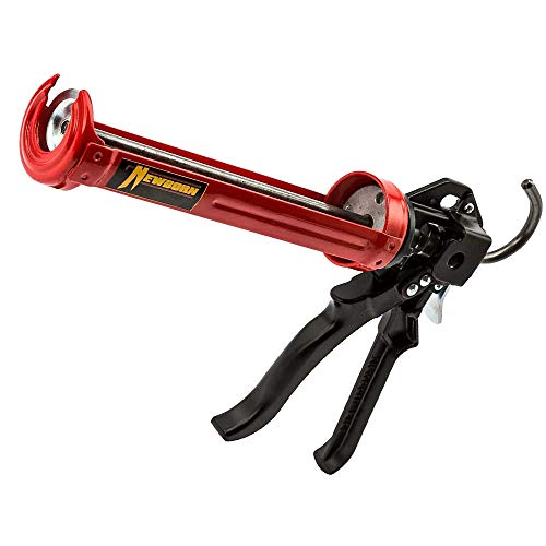 250 Super Smooth Rod Revolving Frame Caulking Gun, 1/10-Gallon Cartridge Capacity, 18:1 Thrust Ratio (New Version)