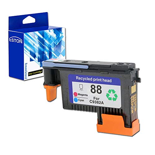 ESTON 1 PACK 88 Printhead Replacement for 88 Print Head C9382A For Officejet Pro K5400 K5400dtn K5400dn K5400tn (Magenta/Cyan)