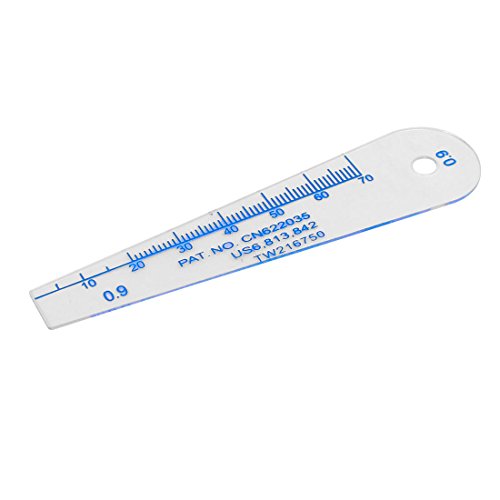 Aexit 10mm-70mm 0.9mm Reference Gauges Thickness Plastic Feeler Gauge Gap Filler Feeler Gauges Measuring Tool