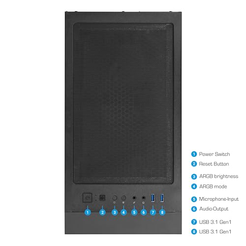 Ankermann Highscore Gaming V3 | Intel Core i7-13700F | Nvidia GeForce RTX 5070 12GB | 32GB DDR5 RAM | 1TB NVMe SSD | Windows 11 | WiFi & Bluetooth | Libre Office - PC Desktop - Immagine 4