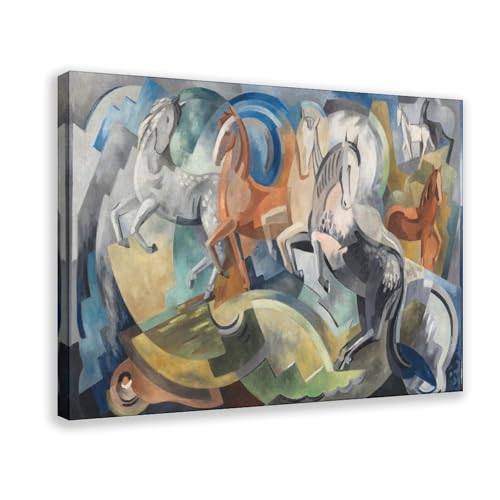 Poster Achill Horses Mainie Jellett pour habiller un mur vide sans percer de grands trous