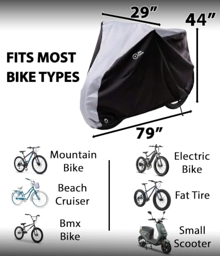 Funda para Bicicleta eléctrica Impermeable Para 1 bicicleta eléctrica, Resistente miniatura 2