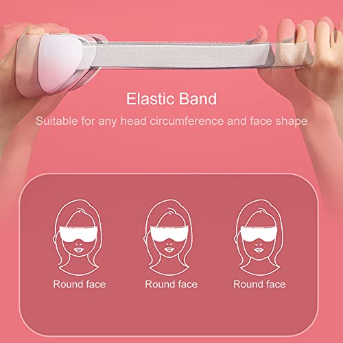 Vaporizador de olhos para olhos secos, máscara de olhos de vapor recarregável de 1000mAh com música