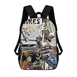 Vintage Hip-Hop-Rucksack für Outdoor-Aktivitäten, stilvoller Tagesrucksack mit...