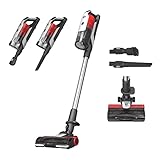 Hoover HF9 Akku-Staubsauger beutellos für bis zu 120 m² mit 1 Akkuladung – leistungsstarker Akkusauger kabellos – Anti-Twist Düse mit LED-Licht für alle Bodenarten, Home Edition mit Parkfunktion
