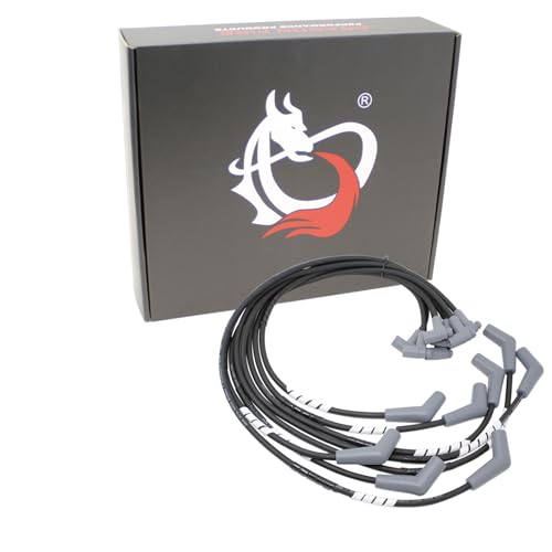 AIP Electronics Dragon FIRE Performance Low Ohm Spark Plug Wires Compatible with 65-85 Chevy Big