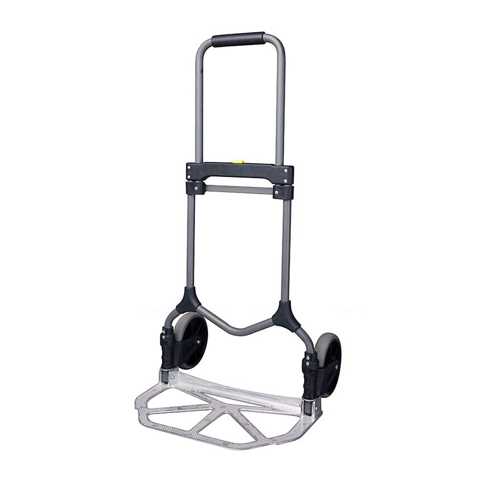 DXDXZDXLUF Trolley-Collapsible Trolley cart Folding Household Portable Travel Trailer Pull Cargo Trolley car Silent
