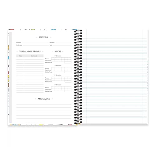 Caderno Caligrafia Universitário 96 Folhas Spiral