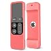 Produktbild TNP Apple TV 4K 4. Generation Fernbedienung Hülle, weiche Silikonhülle für Neue Apple TV 4. Generation 64GB/32GB Siri Remote Case Cover, Rutschfester Griff Silikone Hülle mit Umhängeband, Rosa