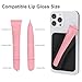 Lip Gloss Holder Phone Case, Protective Lip Gloss Case with Adhesive Holder for Most Phone Models, Stylish and Convenient Grip-On Silicone Lip Balm Case (Black)