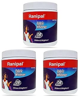Ranipal Fabric Whitener/Cloth Whitener for Your White and Colored Clothes | Ranipal Fabric Whitener Powder Detergent - Pack of 3 (75 Gm)