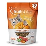 Fruitables Cat Treats, Healthy Treats for Cats, Low Calorie and Packed with Protein, Crunchy Biscuits, Free of Wheat, Corn and Soy, Made with Real Tuna and Pumpkin, 30oz