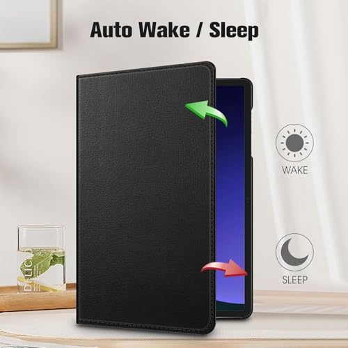 Image of ProElite Cover for Galaxy Tab S9 FE+ /S9+ /S10+ 12.4 inch Case Cover, 360 Rotatable Smart Flip Case Cover for Galaxy Tab S9 FE Plus /S9 Plus /S10 Plus 12.4 inch Tablet, Black