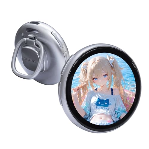 Digital Pin with IPS Touch Screen,Customizable Anime Photo Slideshow & GIF,1.8" e Badge Multi-Scene for Cosplay, Corporate Event, School Activity & Party