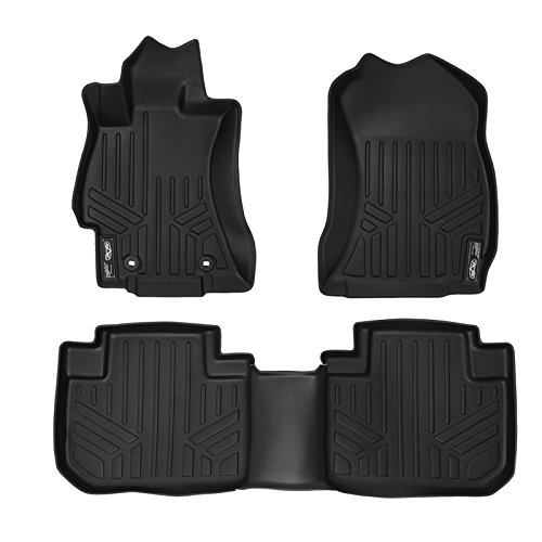 MAXLINER Custom Fit Floor Mats 2 Row Liner Set for 2014-2018 Subaru Forester