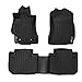 SMARTLINER Floor Mats 2 Row Liner Set Black for 2014-2018 Subaru Forester