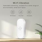 Smart Vibration Sensor: Wireless Glass Break Detector, WiFi Door Sensor with App Alerts, Adjustable Sensitivity, Glass Break Security Sensor for Alarm System and Smart Home Automation (4-Pack) - Image 2