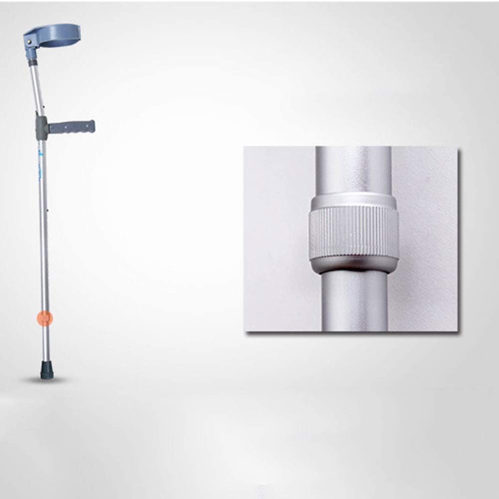 RajoNN Stampelle per avambraccio Manico per Canna Regolabile Doppio avambraccio Regolabile Assistenza stampella Supporto Leggero per la deambulazione con Sistema di Assorbimento degli Urti Stampella
