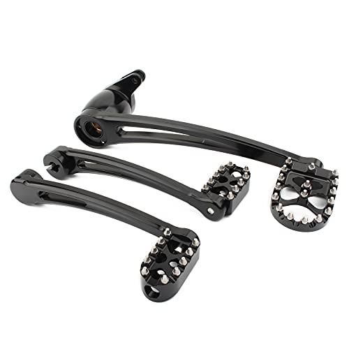Lingdu Motorcycle Brake Arm Kit Mx Style Shift Lever Shifter Pegs For Road King Tri Glide Street Electra Glide Ultra Limited Flh Flt 2014-2020, Black #TOP24