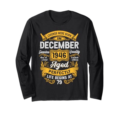 79th Birthday Real Legends December 1946 79 Years Old Men ����T�V���c
