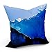 Housse de Coussin Taie Groupe d'oiseaux sur la Banquise Iceberg (40x40 cm)