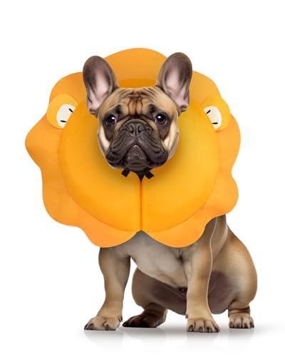 Image of MIDOG Inflatable Dog Cone, Lion Mane Recovery Collar, Medium+