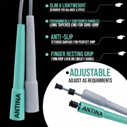 Image of Worldwide Adjustable Skipping Rope for Men & Women Speed Jump Rope for Exercise, Gym, Sports & Fitness
