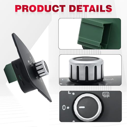 Interrupteur de rétroviseur pour Jetta 5C7959565J bouton commande lève-vitre - 4