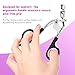 Eye Lash Curler with 6PCS Extra Replacement Strips, Whalrace Superior Curling Effect Eyelash Curlers, Easy & Comfortable to Grip and Use-Gpink