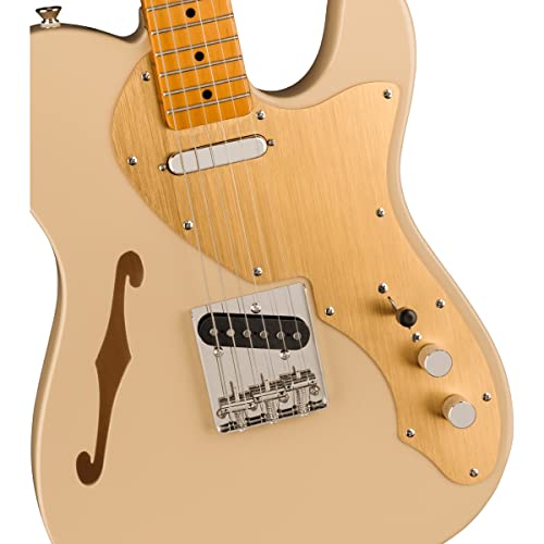 Squier FSR Classic Vibe ’60s Telecaster Thinline MN Desert Sand – Guitare Électrique - Les Beatles, Paul McCartney, John Lennon, RIngo Starr, George Harrison Squier FSR Classic Vibe '60s Telecaster Thinline MN Desert Sand - Guitare Électrique – Image 5